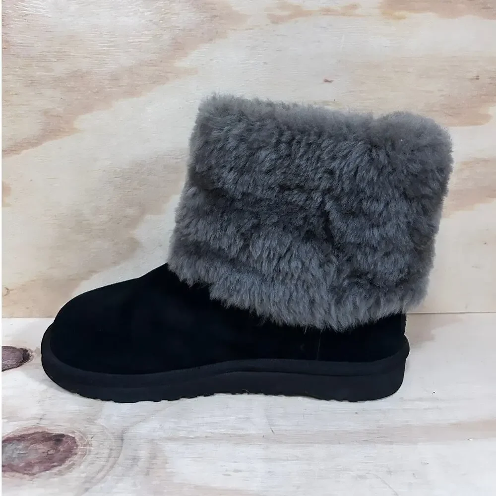 UGG Australia - Ellee - Winter Boots - Black - Kids Big Gril's - 6 -S/N 1001672